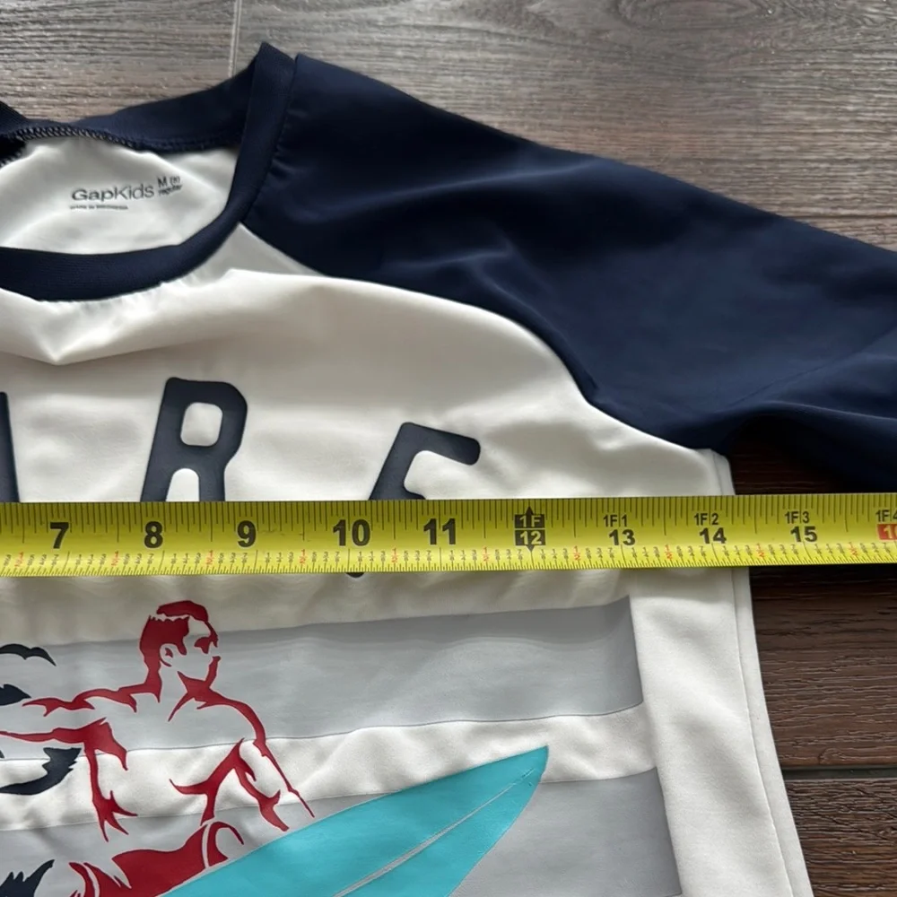 GAP Kids Navy and White Raglan Tee